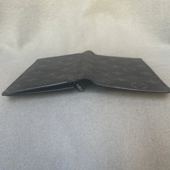 Louis Vuitton Monogram Eclipse Brazza Canvas Long Black Compact Wallet - Picture 4 of 15